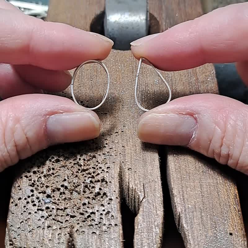 風景瑪瑙ペンダントネックレス - ドロップ - 16～18インチ - 925シルバー - ネックレス - スターリングシルバー 透明