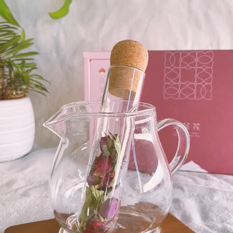 Mini Rose Roselle Herbal Tea Gift box - Tea - Plants & Flowers Pink