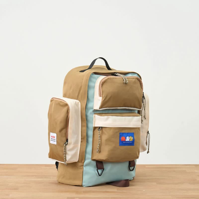 Enjoy Backpack Vol.1 / Cloud Sky - กระเป๋าเป้สะพายหลัง - ไนลอน สีกากี