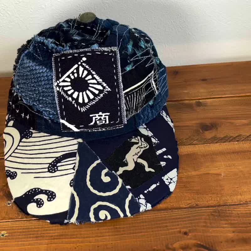 襤褸パッチワーク帽子　cap-025 - 帽子 - 棉．麻 