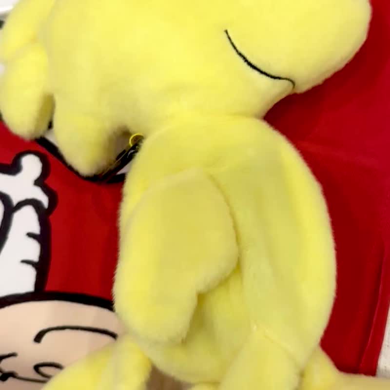 woodstock yellow bird dog walking bag confused tucker doll pendant outing bag woodstock - ถุงใส่กระติกนำ้ - เส้นใยสังเคราะห์ สีเหลือง