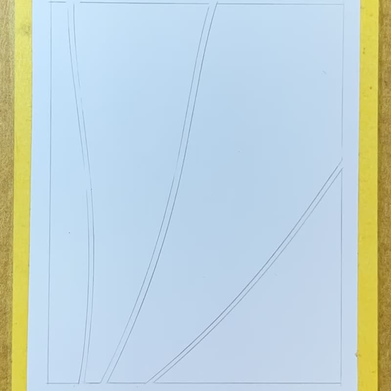 純手描きゼンタングルポストカード～夕日を残す～（オプションカラー） - カード・はがき - 紙 多色
