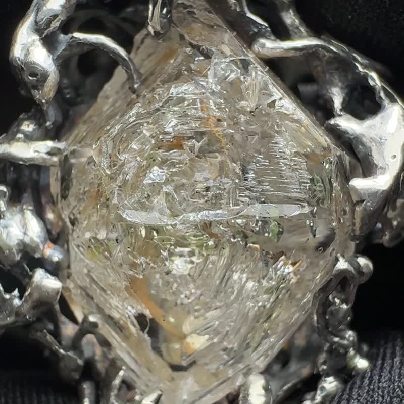 油膽水晶/雙尖水晶/芬斯特水晶/穿越之光 - 項鍊 - 水晶 透明
