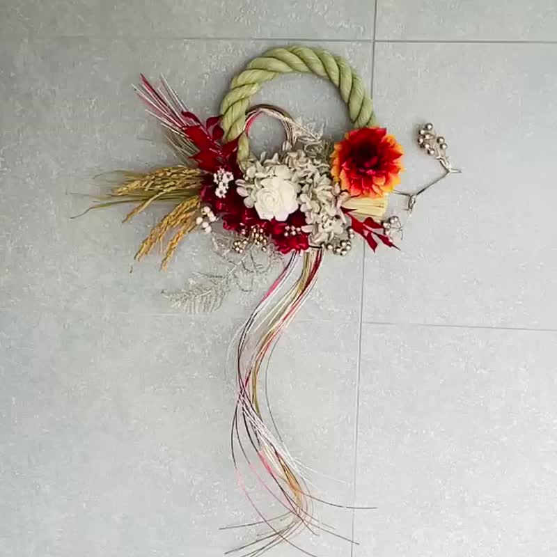 Dancing with the Dragon-New Year's Notes/New Year's Flower Gift/Opening Flower Gift/New House Flower Gift - Dried Flowers & Bouquets - Plants & Flowers Red