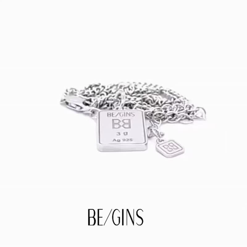 GRAM SILVER BAR NECKLACE - Necklaces - Sterling Silver Silver