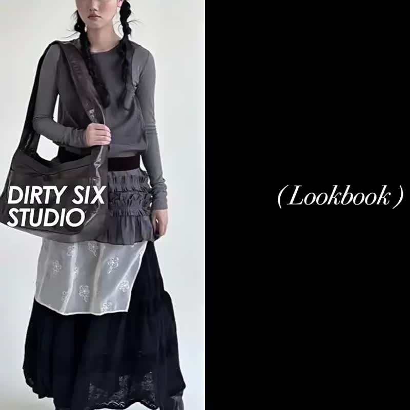 硯石灰咖 赤日郵差 無性別 大容量 肩背斜背包 - 側背包/斜背包 - 人造皮革 咖啡色