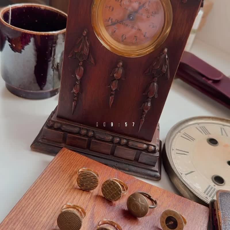 French 60s Vintage antique ringxxxx - General Rings - Copper & Brass Brown