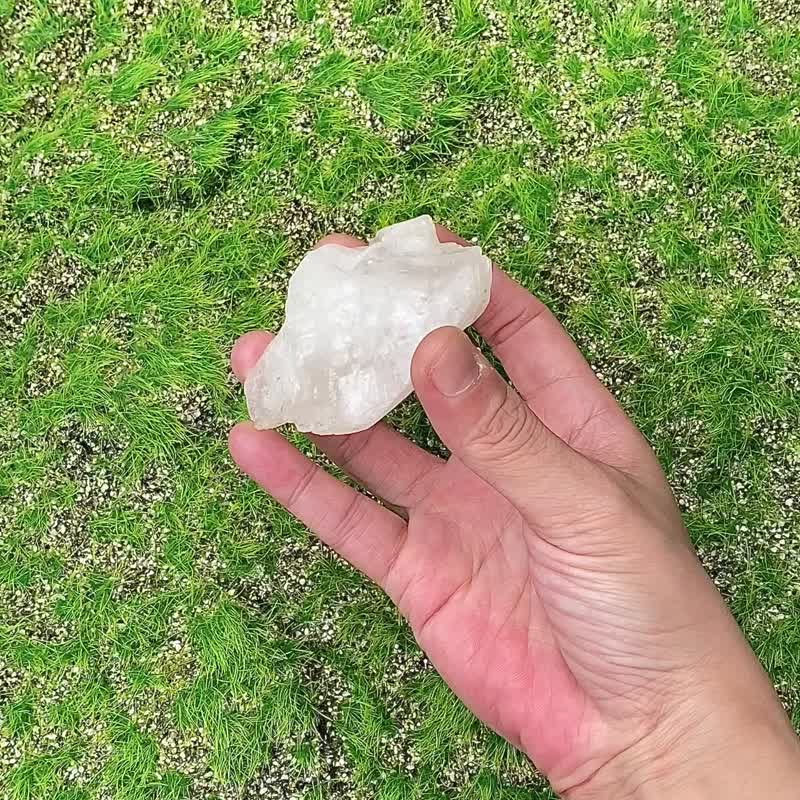 天然原礦彩虹白方解石 消磁淨化 去除負能量  開運招財 - 擺飾/家飾品 - 水晶 白色
