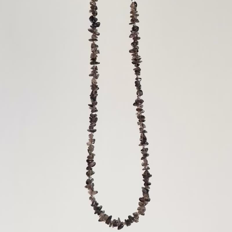 Lily Valley Dreamlike Sleep | Hand-beaded Necklace - Necklaces - Semi-Precious Stones Black