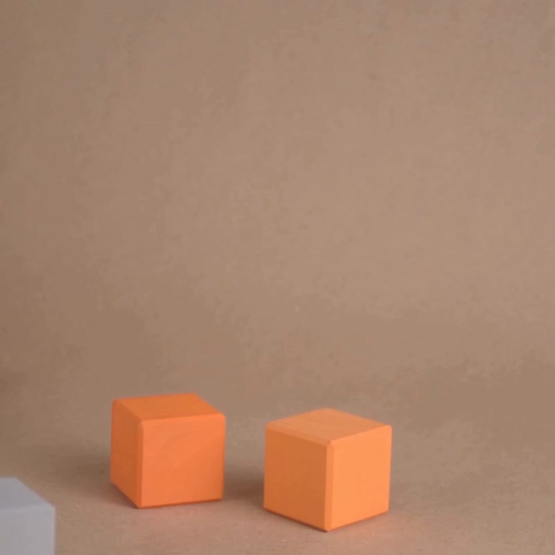 Wooden Blocks Big Square Neutral Set Montessori Educational Toy Best Unique - 寶寶/兒童玩具/玩偶 - 木頭 卡其色