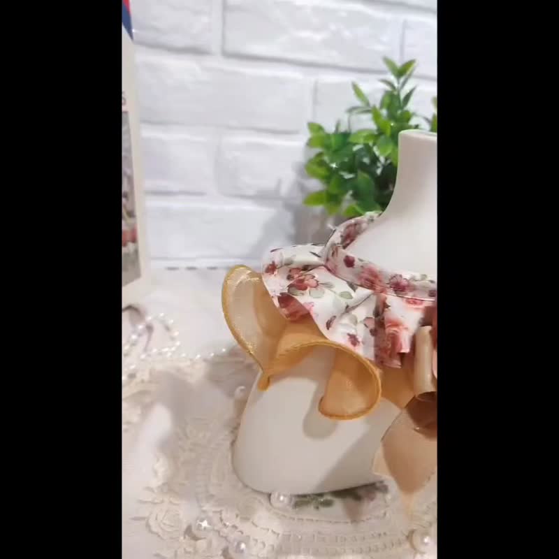 丨旅途。週年紀念款 - 卡其色丨貓兔狗 寵物領巾 項圈 頸圈 - 項圈/牽繩 - 其他材質 卡其色