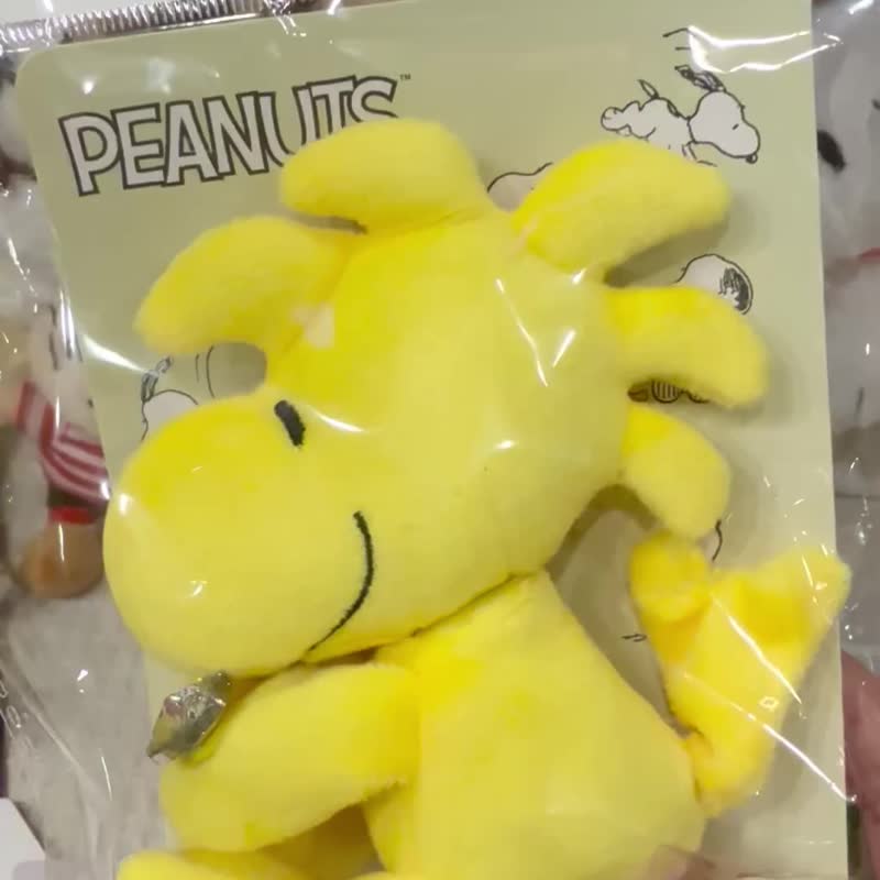 Woodstock 小黃鳥 玩偶 窗簾裝飾 機車綁 糊塗塔克玩偶 - 公仔模型 - 聚酯纖維 黃色