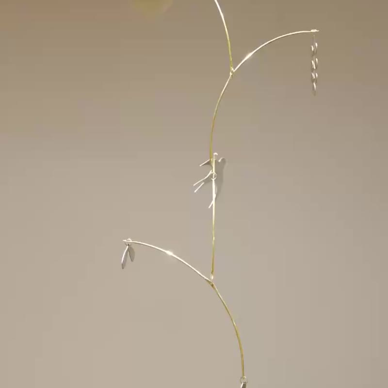 恬日 - 白銅\黃銅平衡掛飾 五件組 - 擺飾/家飾品 - 銅/黃銅 金色