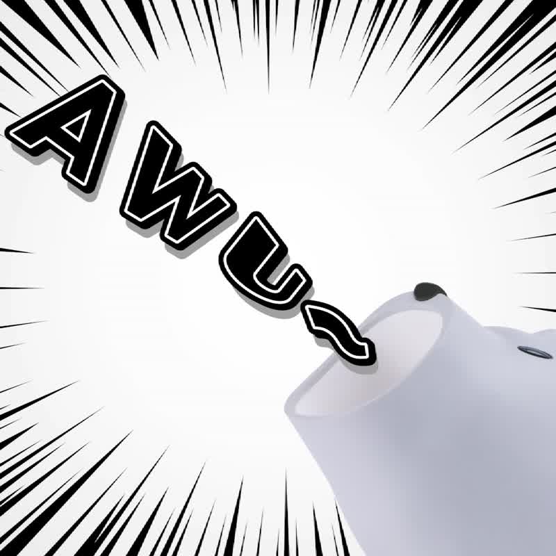 Awu+ | 阿嗚+角落撲滿 (陽光_藍) 桌面擺飾文具 - 筆筒/筆座 - 塑膠 