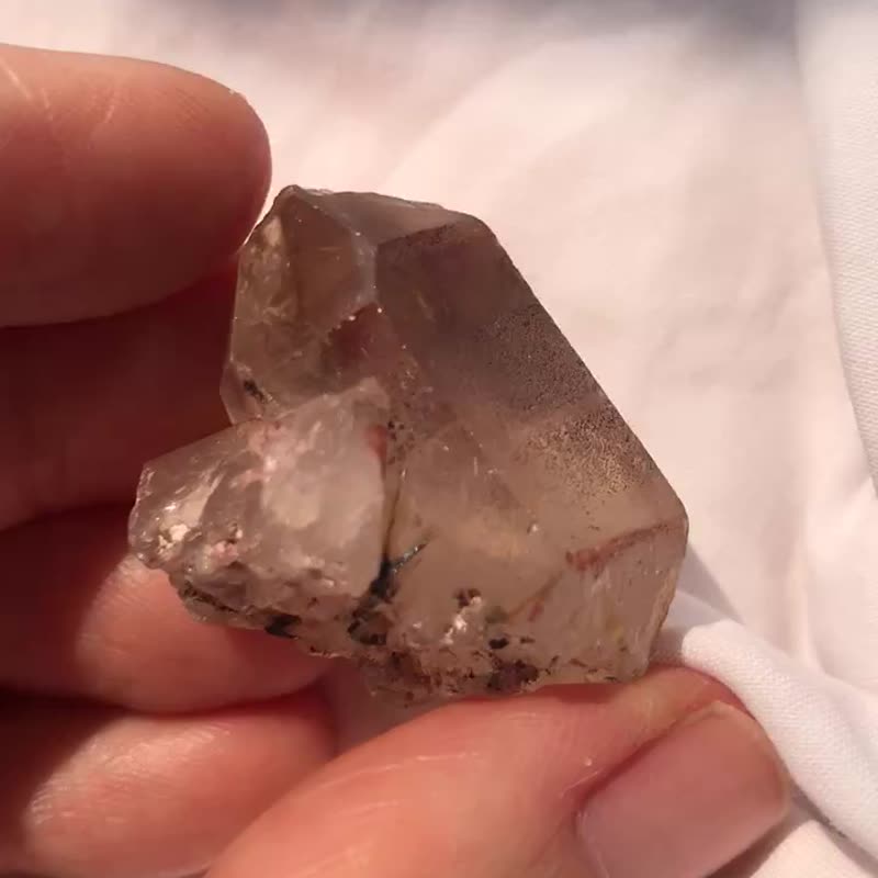 紫鈦晶簇 髪晶 水晶簇 城堡 金髮晶 天然水晶 擺設 水晶原礦 原石 - 擺飾/家飾品 - 水晶 紫色