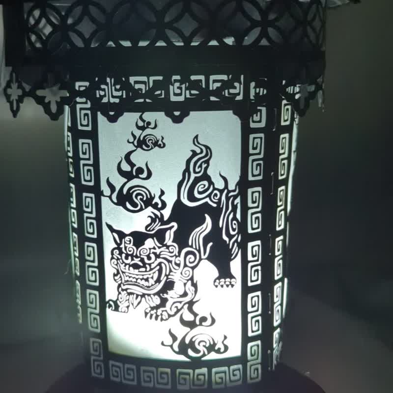 守護神風獅爺與福神 - 木工/竹藝/紙雕 - 紙 黑色