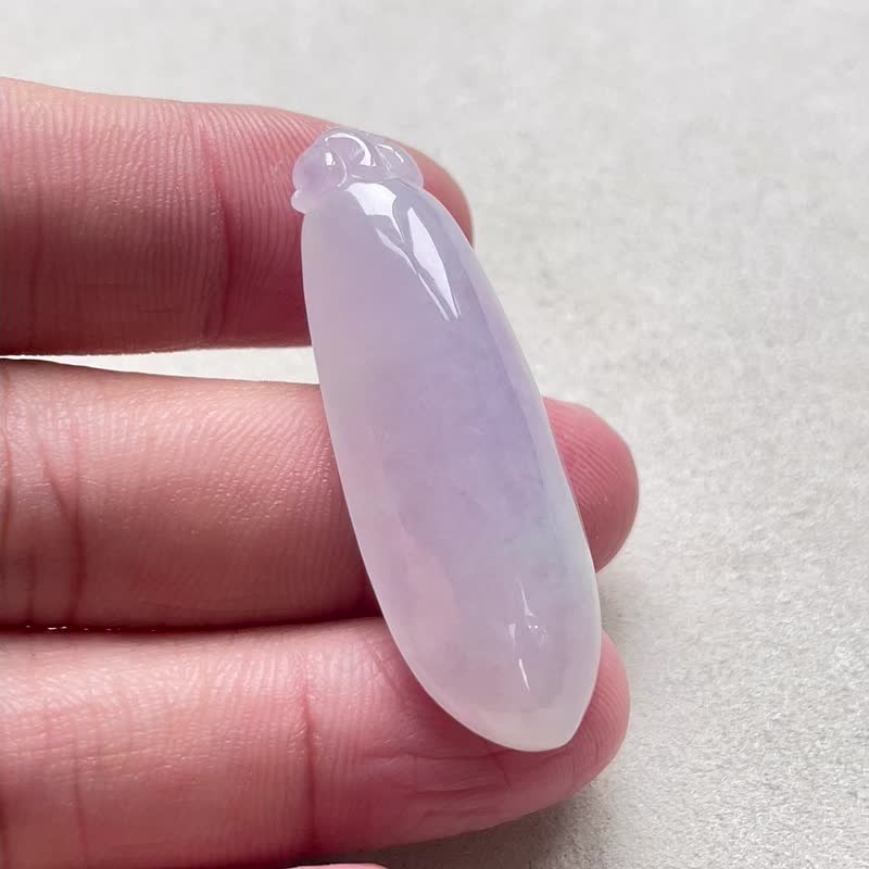 紫羅蘭翡翠福瓜 | 天然緬甸玉翡翠A貨 - 其他 - 玉石 紫色