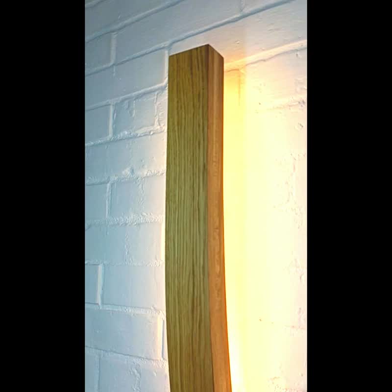 Wood wall sconce Modern wall sconce Wall light Plug in wall sconce scandinavian - โคมไฟ - ไม้ 