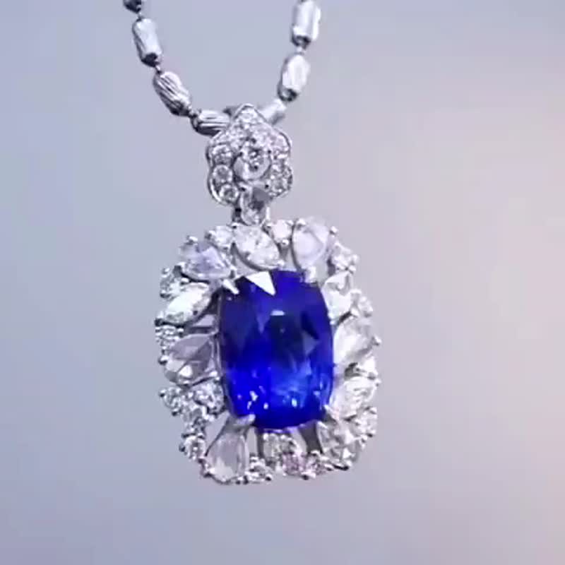 Sapphire pendant 2.09 carats - Necklaces - Gemstone 