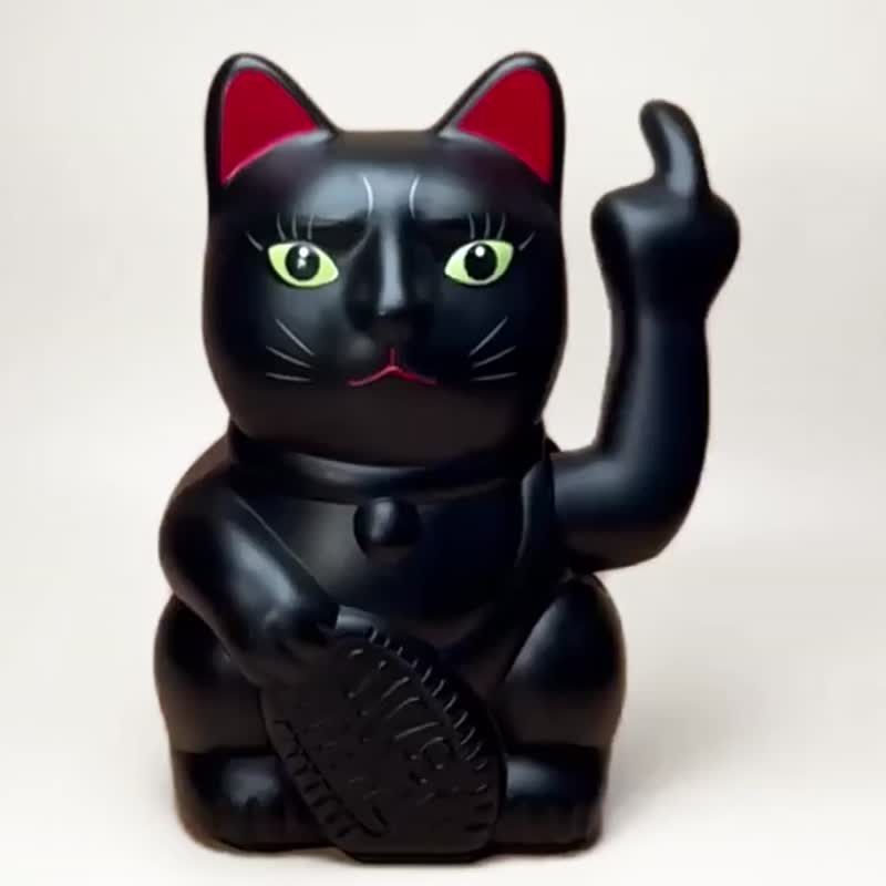 ANGRY CAT 中指貓 (黑) - 擺飾/家飾品 - 塑膠 黑色