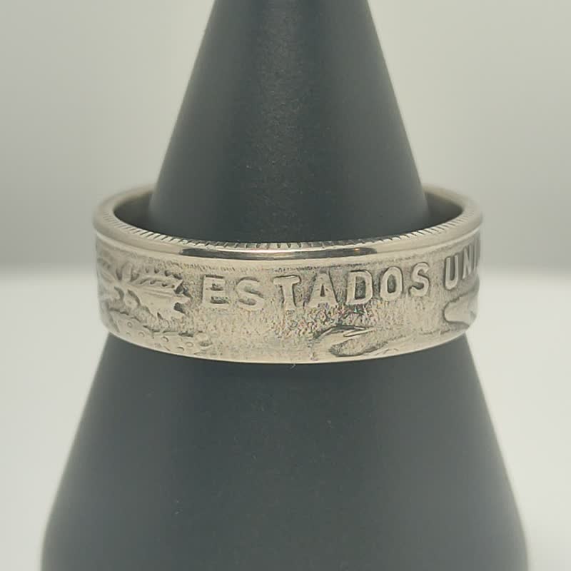 Mexican Coin Ring 50 pesos 1985, Mexican Coin Ring, Mexicano Ring, Mexico Ring - 戒指 - 其他金屬 