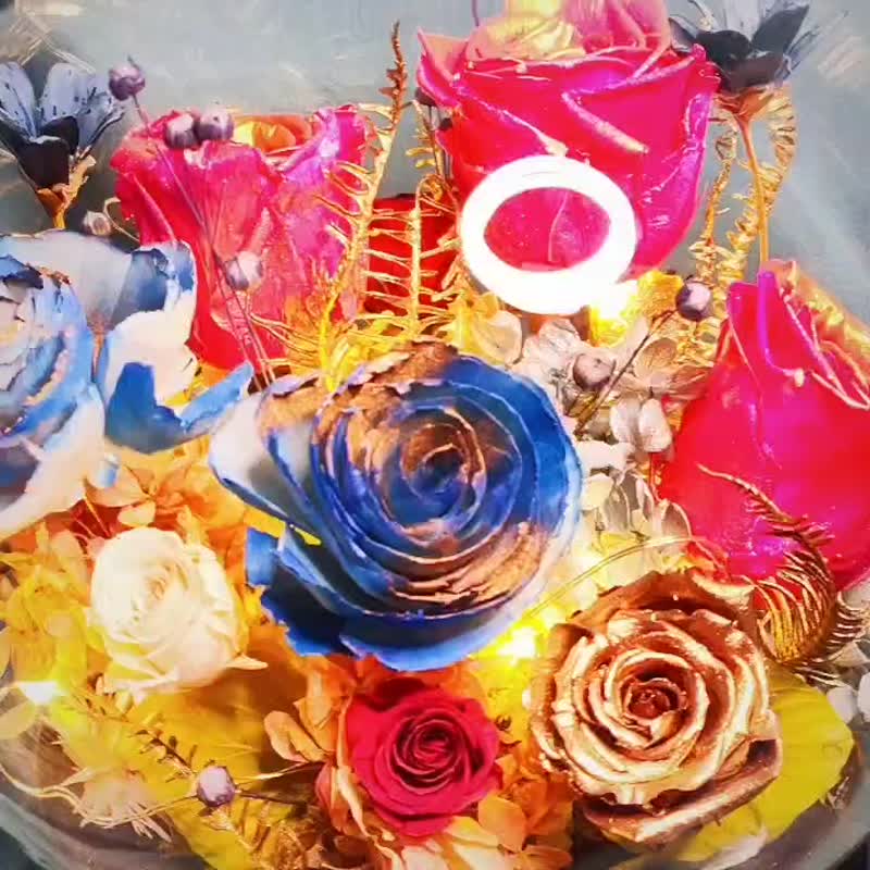 Alice in Wonderland/Preserved Flowers/Valentine's Day/Dried Flowers/Home Furnishings/Night Lights/Opening - Dried Flowers & Bouquets - Other Materials 