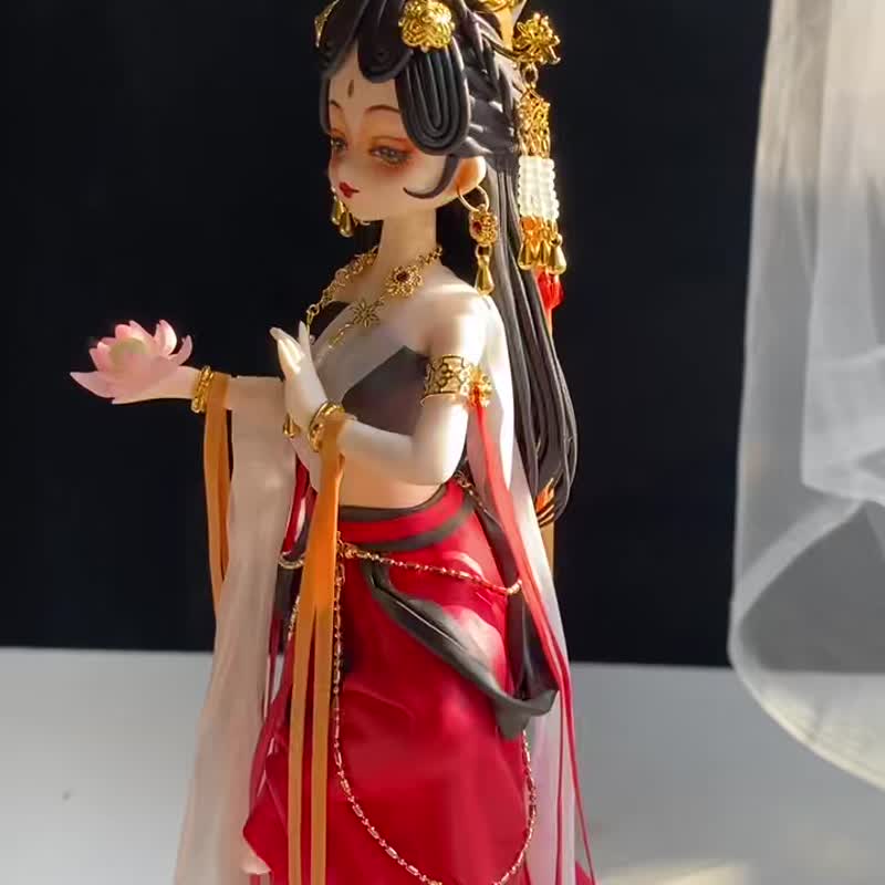 敦煌元素黏土手辦非遺傳承手工藝品中國風創意文創禮物收藏裝飾 - 公仔/玩偶 - 黏土 