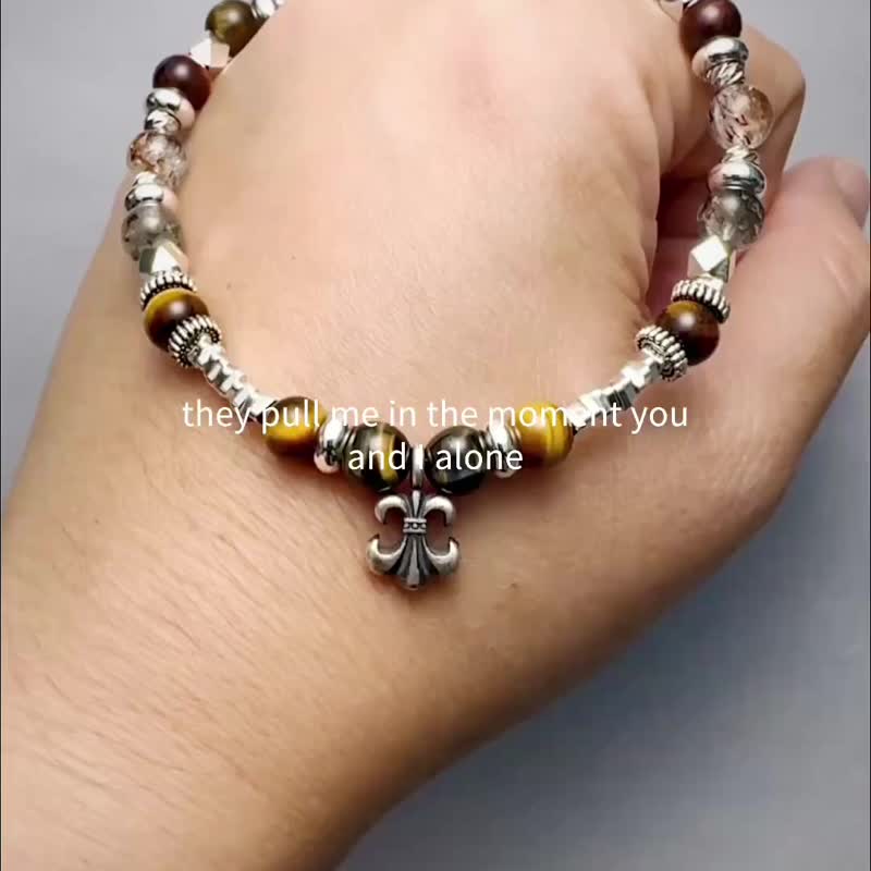 黃虎眼 。紅虎眼 。 綠幽靈 五行能量手串 開運招財自信魅力 - 手鍊/手環 - 水晶 