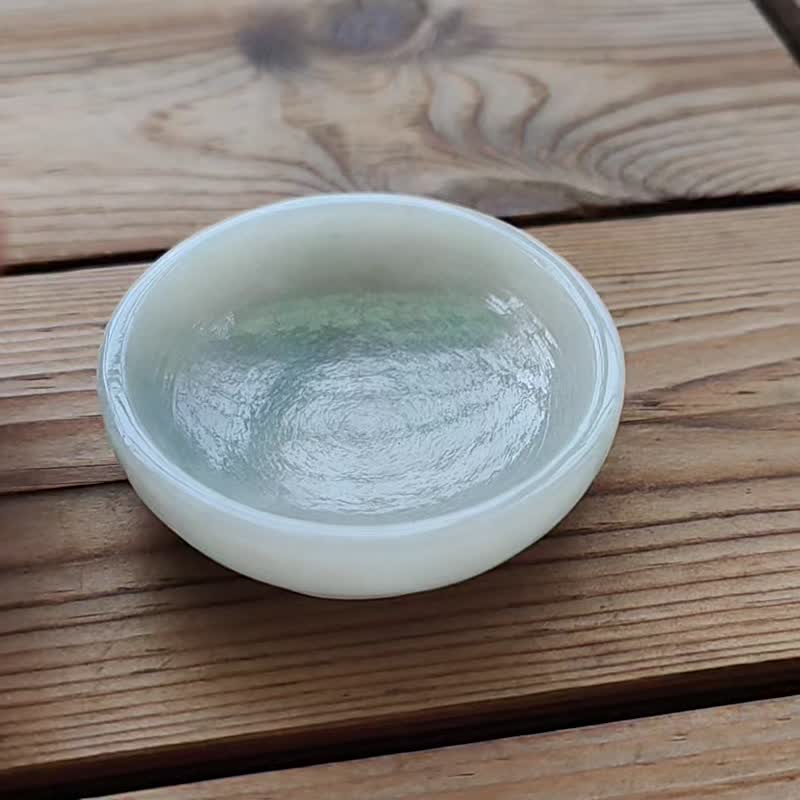 【親翠】天然翡翠 冰睛老種料聚寶盆可收集小翡物或放元寶水晶C款 - 擺飾/家飾品 - 玉石 多色