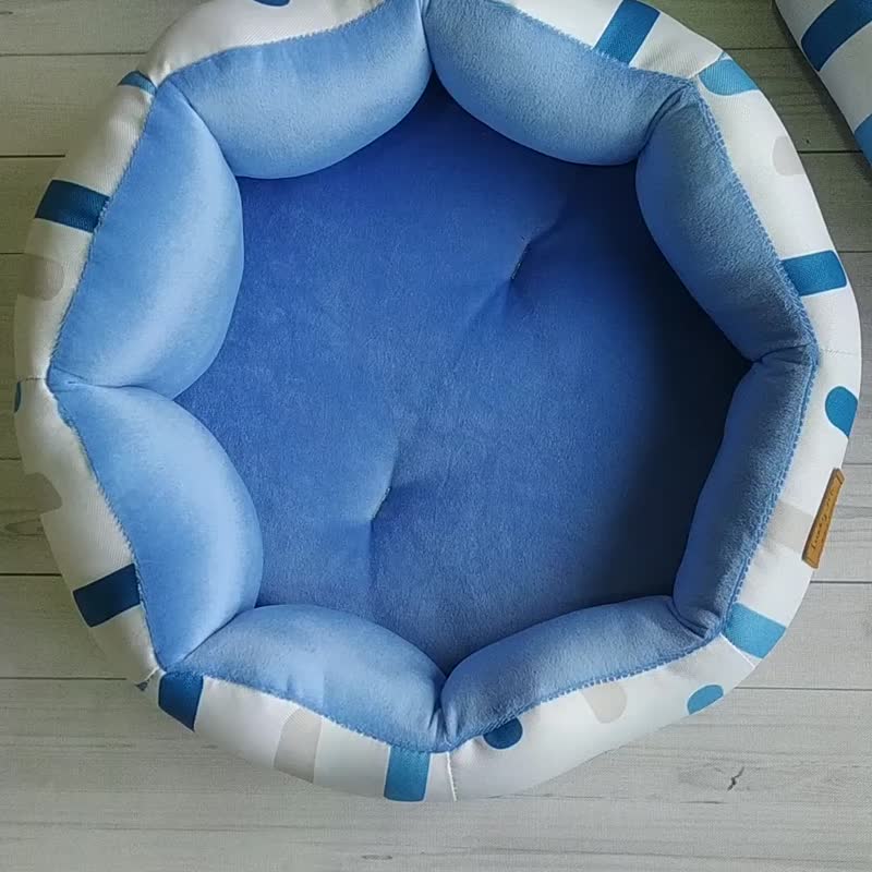 舒趴墊(大)- 悠遊海洋 新色登場 中型犬 寵物床墊 夏日涼墊加購 - 寵物床 - 其他人造纖維 藍色