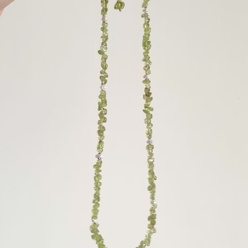 Lily Valley 綠野精靈 | 手工串珠項鍊 - 項鍊 - 半寶石 綠色