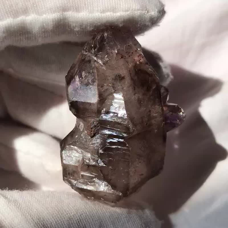 超七水晶 紫晶 草苺晶 紫水晶原石 城堡 骨幹水晶 印記 擺件 天然 - 擺飾/家飾品 - 水晶 紫色