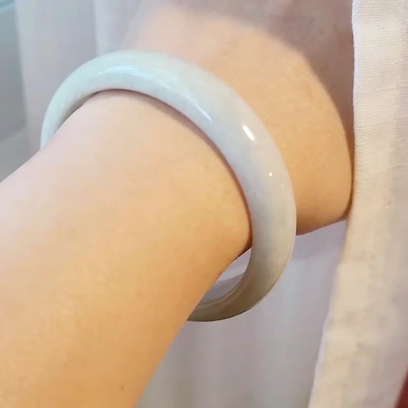 Pro-Cui Natural Jadeite Warm Super Basic Beginner Bracelet | 56.5 Rings | Test Rings