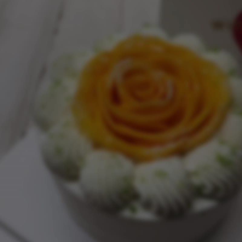 芒果鮮奶油蛋糕 6/8吋  (可宅配  / 生日蛋糕 / 蛋奶素) - 蛋糕/甜點 - 其他材質 