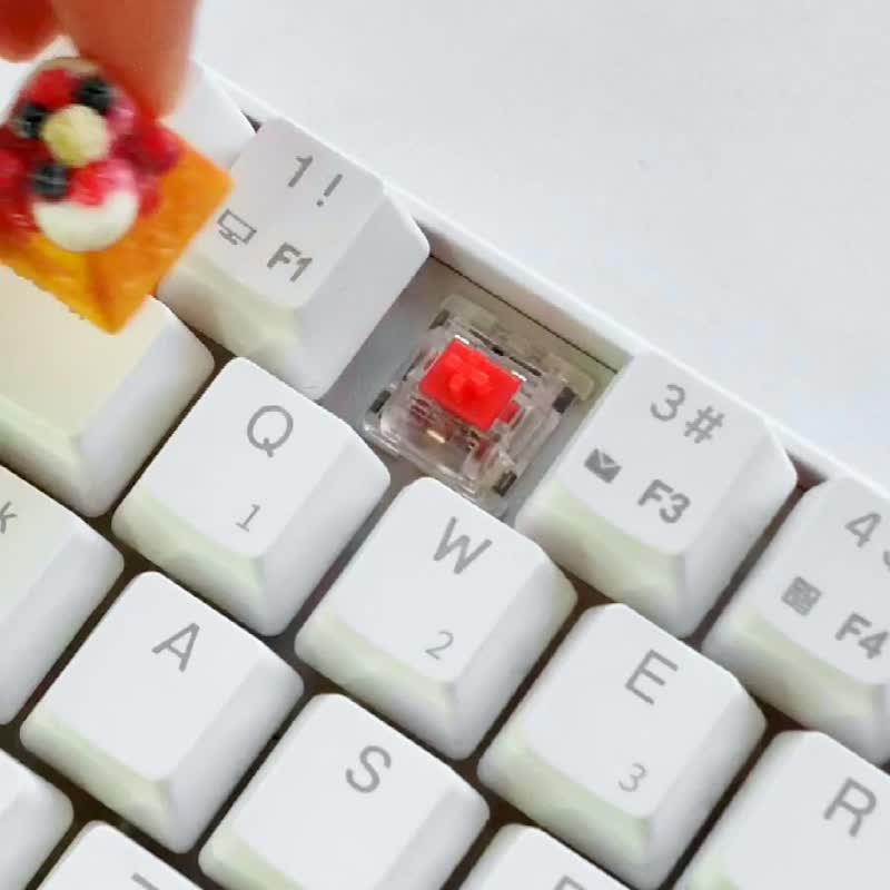 Berry Toast Keycap Mechanical Cherry MX Switch - Computer Accessories - Clay Red