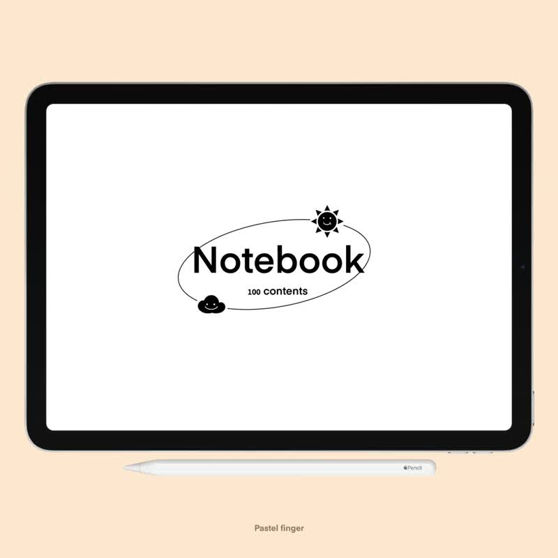 Digital Notebook 100 contents hyperlink starlight - ดิจิทัลแพลนเนอร์ - วัสดุอื่นๆ 