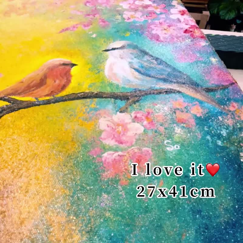 爆喜小雀・金箔閃光系列 - 壁貼/牆壁裝飾 - 壓克力 