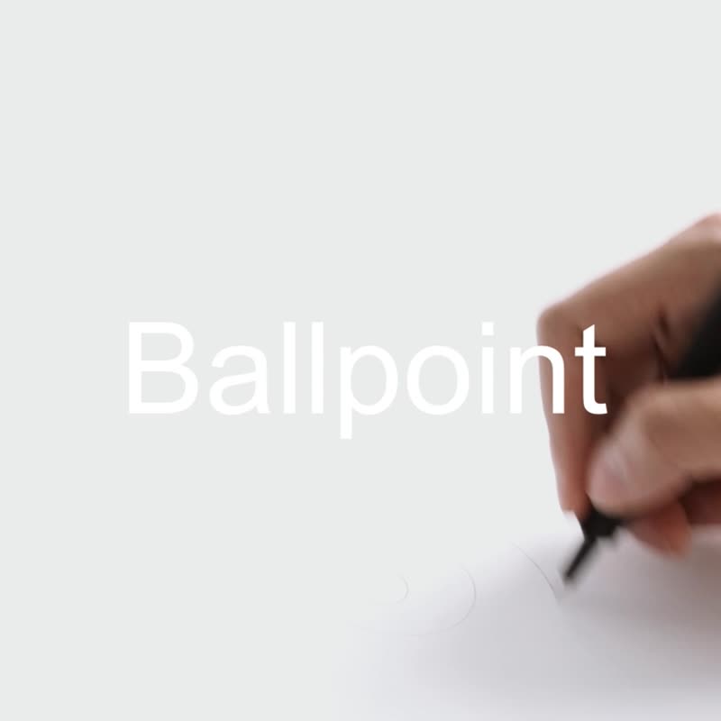 アルミニウム合金 油性・ゲルインクボールペン ブラック - 【台湾HMM】Ballpoint - Blackボールペン