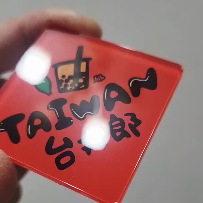 【Spring Festival Couplet Magnets】Taiwanese Colorful Mini Spring Festival Couplets Shaped Magnets - New Year, New Year, Dou Fang - Magnets - Acrylic 