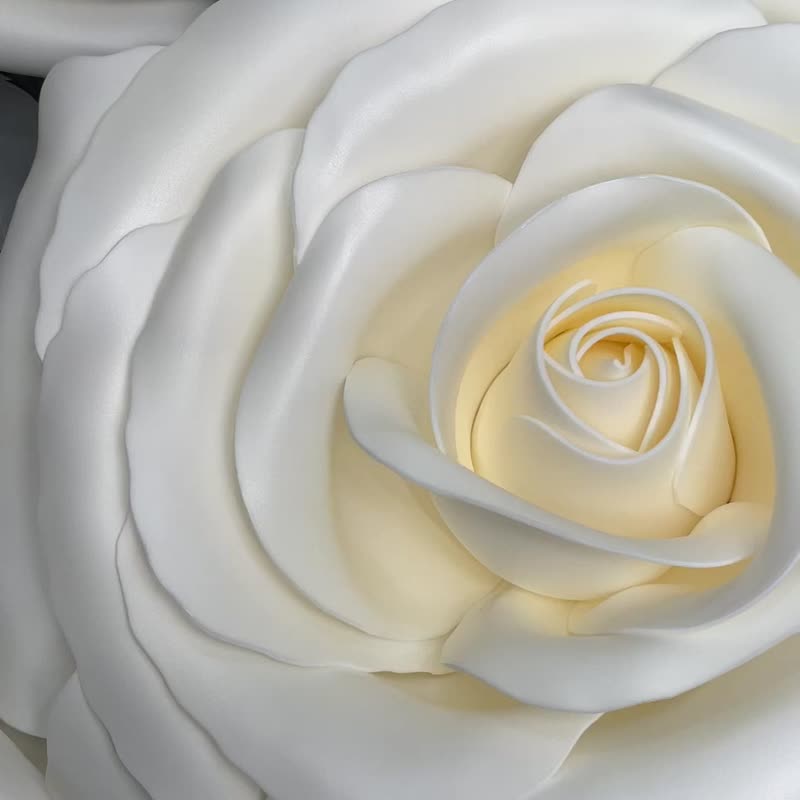 Giant white rose.Wedding/ Party floral decor. Big handmade flowers. Shop window - Other - Other Materials 