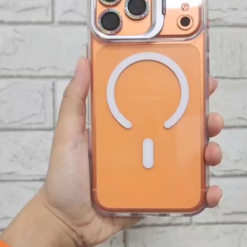 【淨恆Herman】黑占盾 磁吸防摔立架手機殼 防摔手機殼 i17防摔殼 - 手機殼/手機套 - 塑膠 