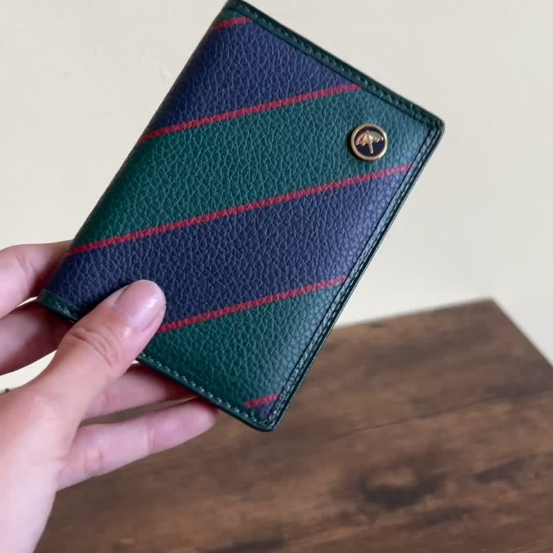 Early China Airlines leather business card holder - ที่เก็บนามบัตร - วัสดุอื่นๆ สีเขียว