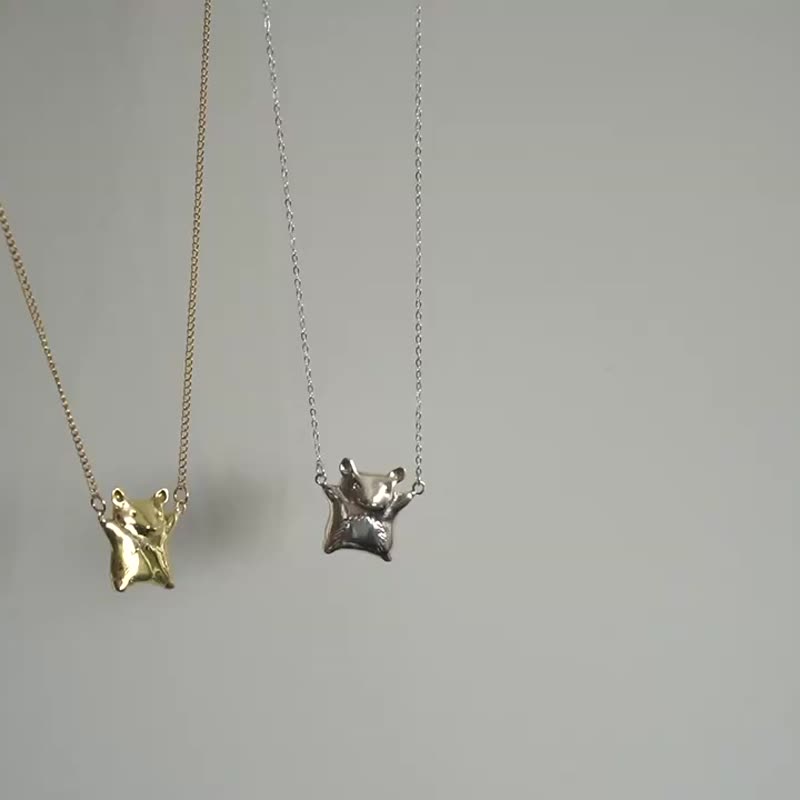 Chinchilla Necklace - สร้อยคอ - ทองแดงทองเหลือง สีทอง