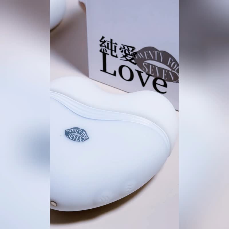 247 Ersi Qi [Pure Love] Vibrator sucks, slaps, vibrates and is waterproof - Adult Products - Other Materials White