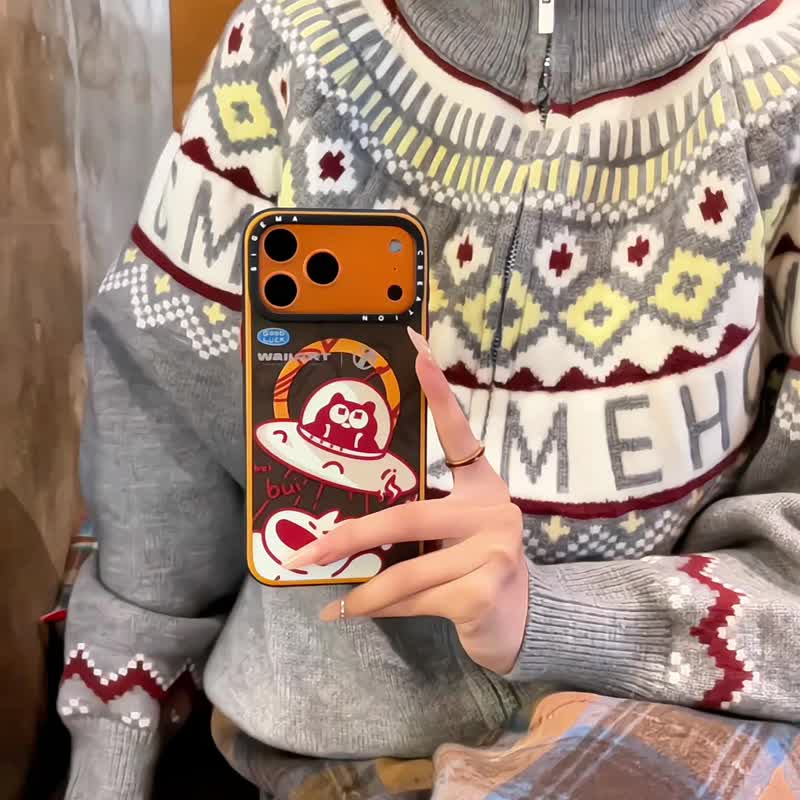 【隱藏式磁吸】WallART鋁合金按鍵全磨砂防摔防刮iPhone17p-17pm - 手機殼/手機套 - 塑膠 