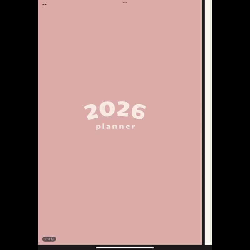 2026 伯爵紅茶色系 電子手帳  | Goodnotes | 送貼紙 | 跳轉式 - 電子手帳及素材 - 其他材質 
