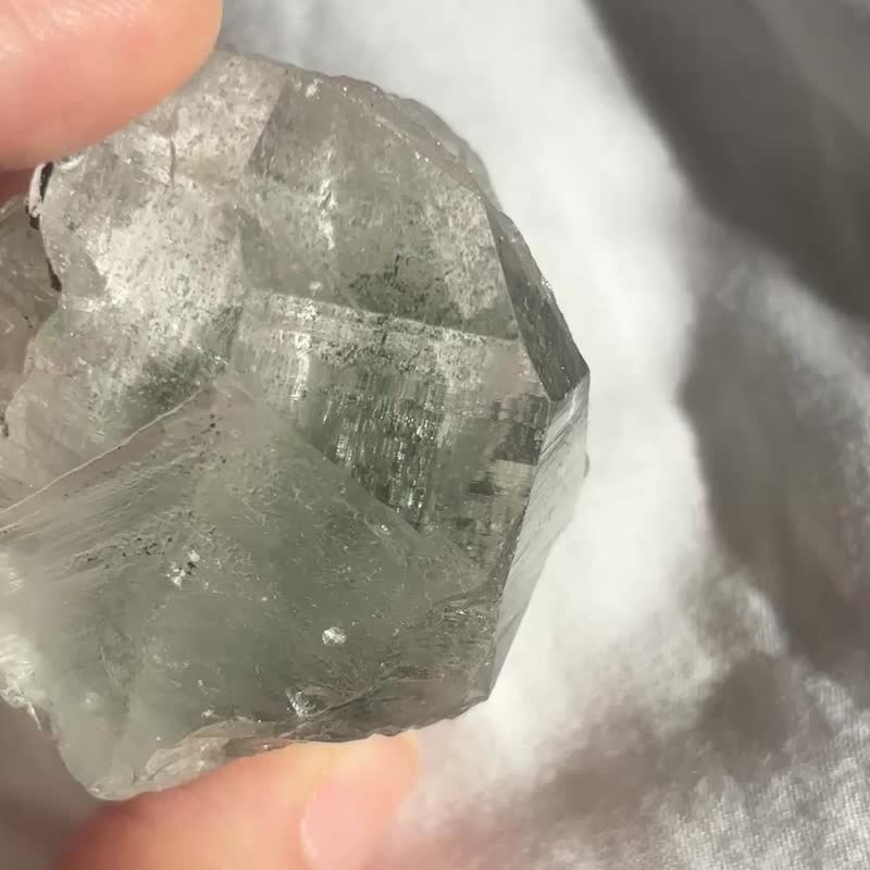 巴基斯坦 喜馬拉雅 綠幽靈 電路板 山型水晶 白水晶簇 高冰透 - 擺飾/家飾品 - 水晶 綠色