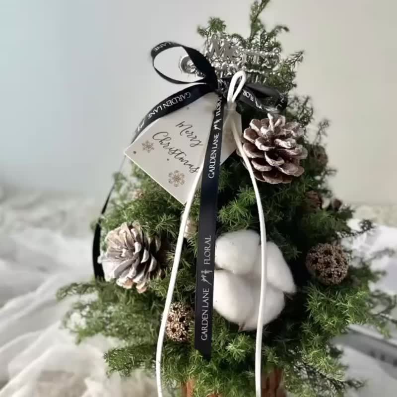 [艸踸Garden Lane Floral] Everlasting cedar Christmas wreath/Exchange gift/Christmas gift - Dried Flowers & Bouquets - Plants & Flowers 