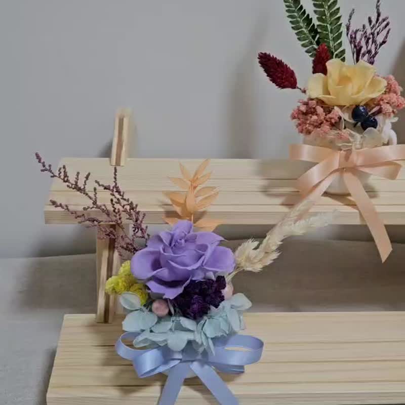 皎月有花 迷你永生小桌花 - 乾燥花/永生花 - 植物．花 