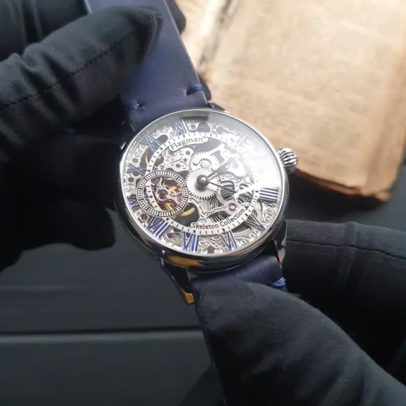 Handmade watch, Steampunk watch, Marriage watch, Flagman watch, Custom watch, - Men's & Unisex Watches - Other Materials Multicolor